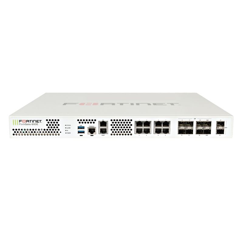 Fortinet FG-600E Firewall, 2x10GE SFP+, 10xGE RJ45, 8xGE SFP