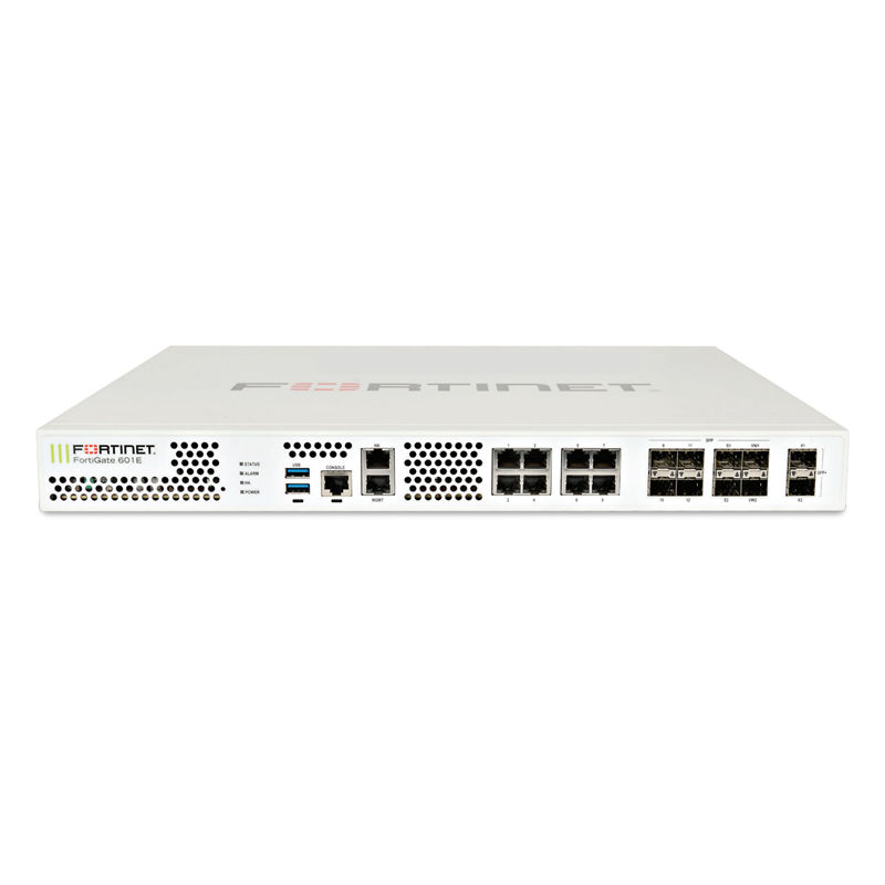 FG-601E, Fortinet FG-601E Firewall, 2x 10GE SFP+/10x GE RJ45/8x GE SFP