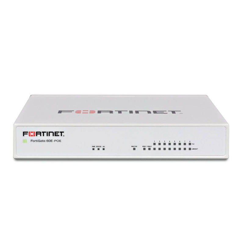 FG-60E-POE, Fortinet FG-60E-POE Firewall, 10xGE RJ45/8xPOE/2xWAN