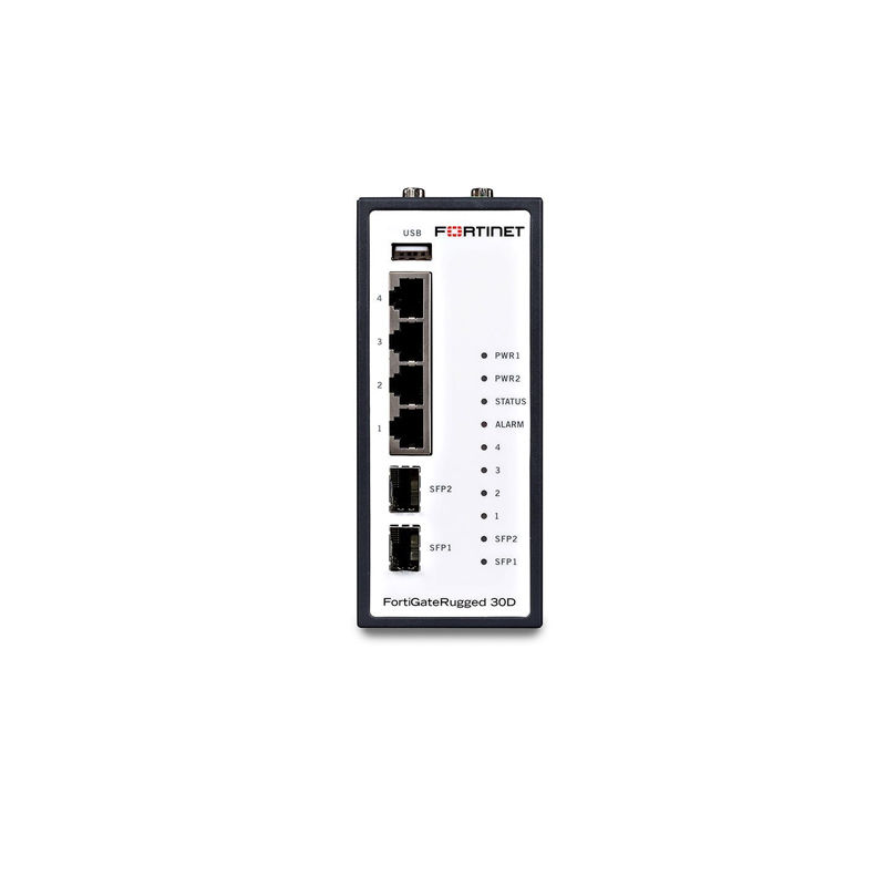 FGR-30D, Fortinet Ruggedized Firewall, 4x GE RJ45, 2x GE SFP, 2x DB9 Serial