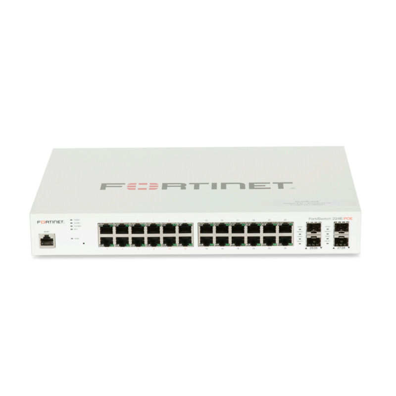 FS-224E-POE, Fortinet FS Switch, 24xGE PoE/4xGE SFP/Outstanding Security