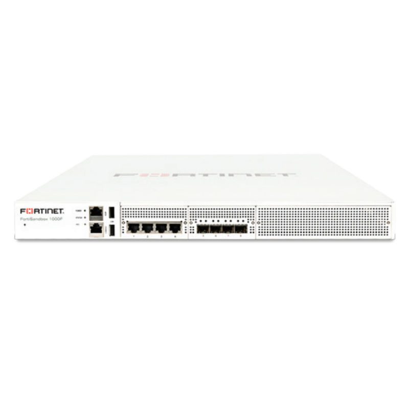 FSA-1000F, Fortinet FSA-1000F Advanced Threat Protection System, 4xGE RJ45/4xGE SFP/2 licensed VMs