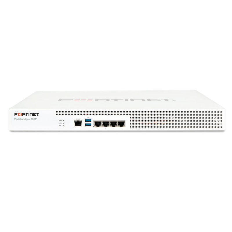 FSA-500F, Fortinet Advanced Threat Protection System, 4xGE RJ45/2 licensed VMs/1 MS Office license