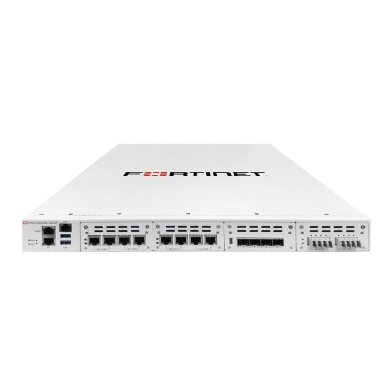 FDD-200F, Fortinet FDD-200F DDoS Protection Appliance, 8x GE DDoS ports, 480GB SSD, Dual AC PSU