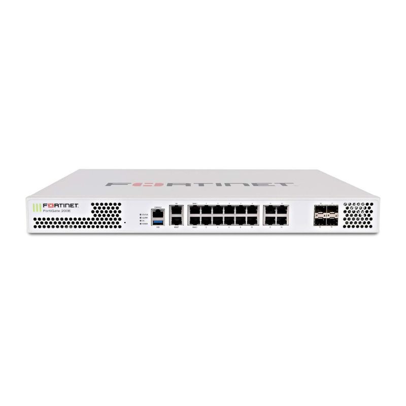 FG-200E-LENC, Fortinet FG-200E Firewall, 18xGE RJ45/4xGE SFP/SPU NP6Lite & CP9