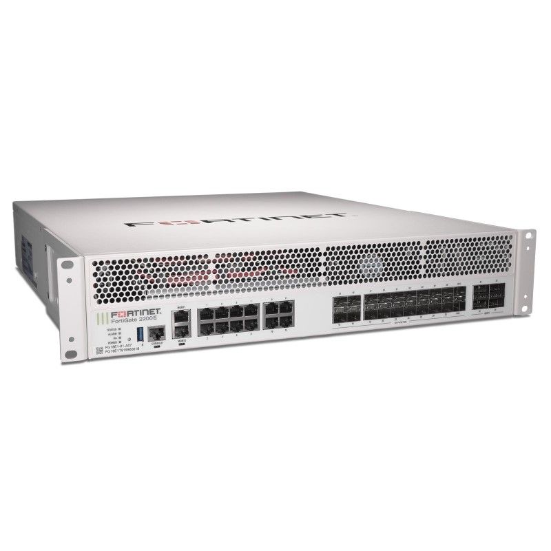 FG-2200E-BDL-811-12, Fortinet FortiGate Firewall, 1 Year FortiCare, FortiGuard Enterprise, Hardware Bundle