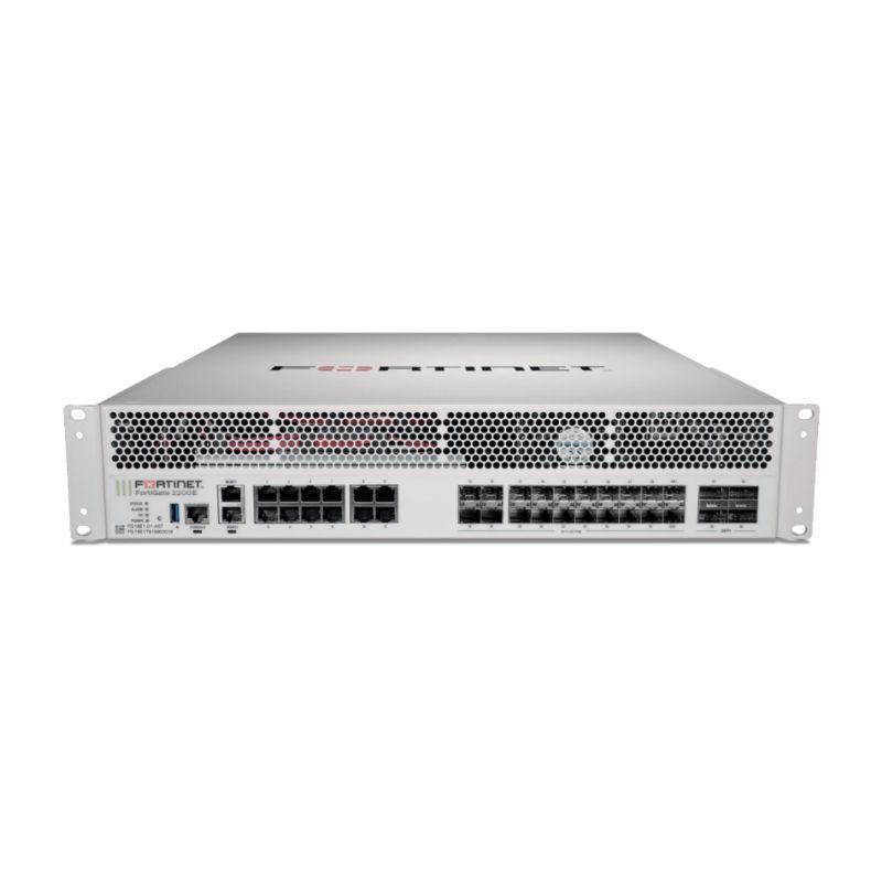 FG-2201E-LENC, Fortinet FG-2200E Series Firewall, 4x40GE QSFP+ / 20x10GE SFP+ / 2x1TB SSD