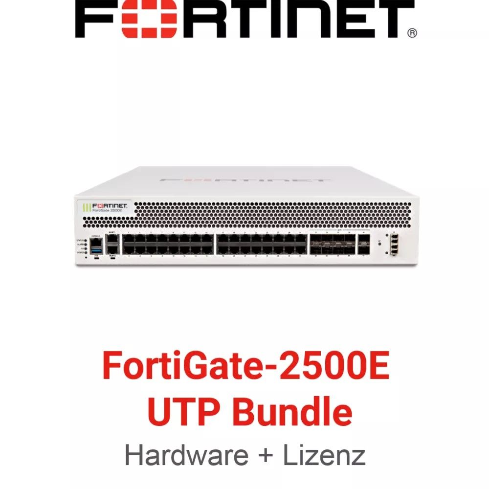 FG-2500E-BDL-811-12, Fortinet FortiGate, Hardware+1Y FortiCare/Enterprise Protection/Firewall