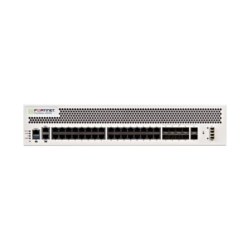 FG-2500E-LENC, Fortinet FG-2500E Series Firewall, 10x10GE SFP+/2x10GE Bypass/34xGE RJ45