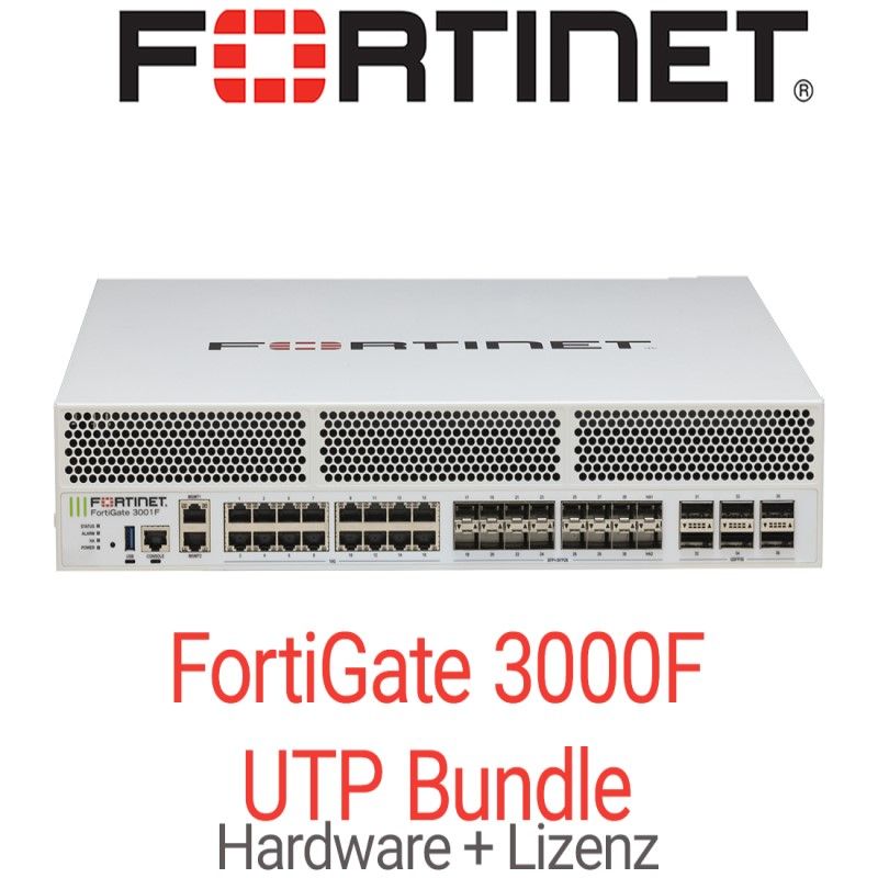 FG-3000F-BDL-950-60, Fortinet FortiGate-3000F Firewall, 5Y FortiCare & UTP