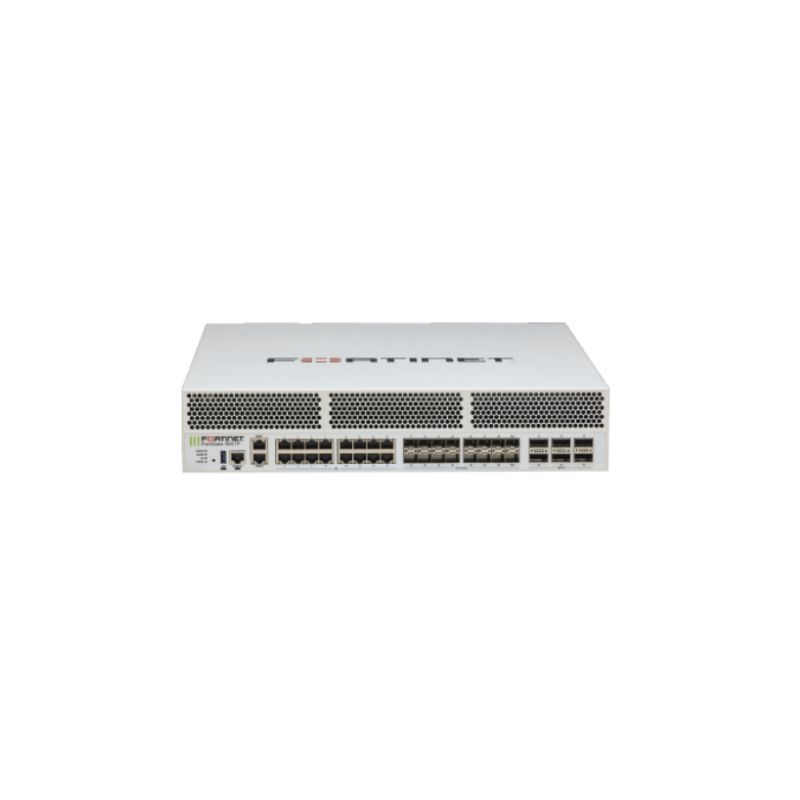 FG-3000F-DC, Fortinet FortiGate Firewall, 32x10GE SFP+, 2xGE RJ45, DC Power