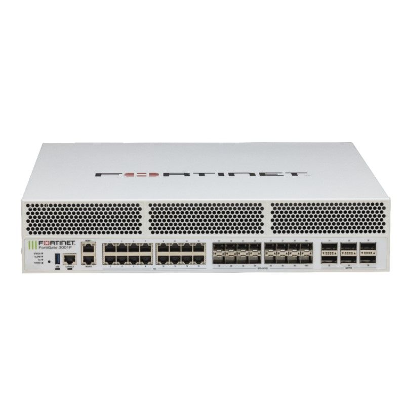 FG-3001F-BDL-811-12, Fortinet FortiGate Firewall, 1 Year FortiCare, Enterprise Protection, Hardware Bundle