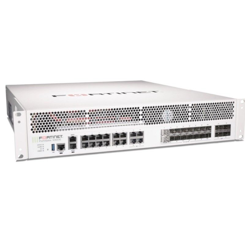 FG-3300E-BDL-811-12, Fortinet FortiGate Firewall, 1 Year FortiCare, FortiGuard Enterprise, Hardware Included
