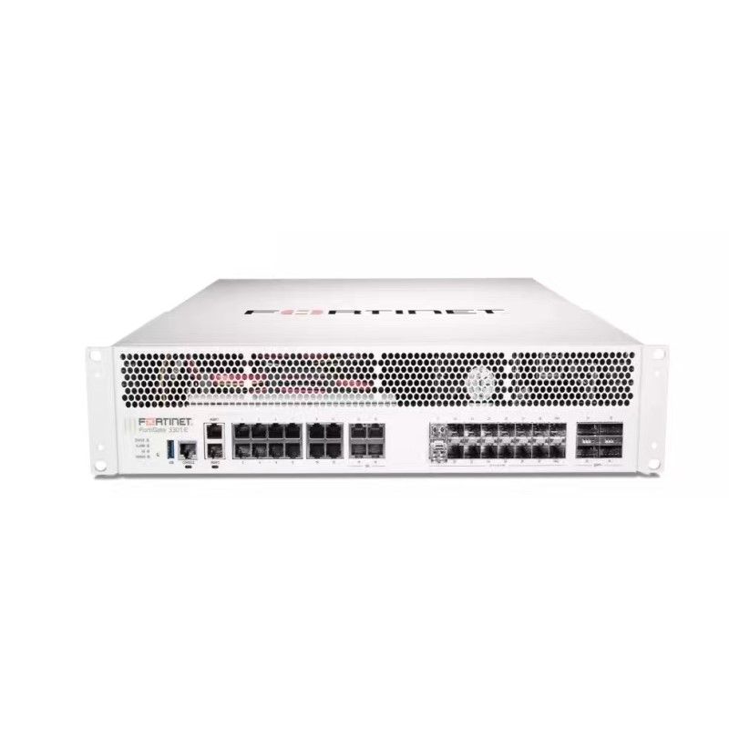 FG-3301E, Fortinet Firewall, 4x40GE QSFP+/16x10GE SFP+/Dual AC Power