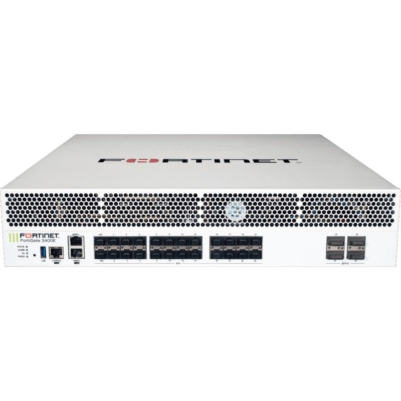 FG-3400E-DC-BDL-950-12, Fortinet FortiGate Firewall, FortiGate-3400E-DC/1 Year FortiCare/UTP