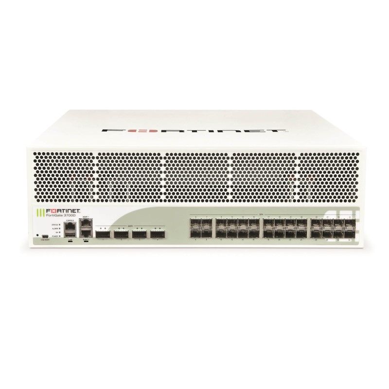 FG-3700D-DC-BDL-811-12, Fortinet FortiGate 3700D Firewall, 1 Year FortiCare, FortiGuard Enterprise, DC Power