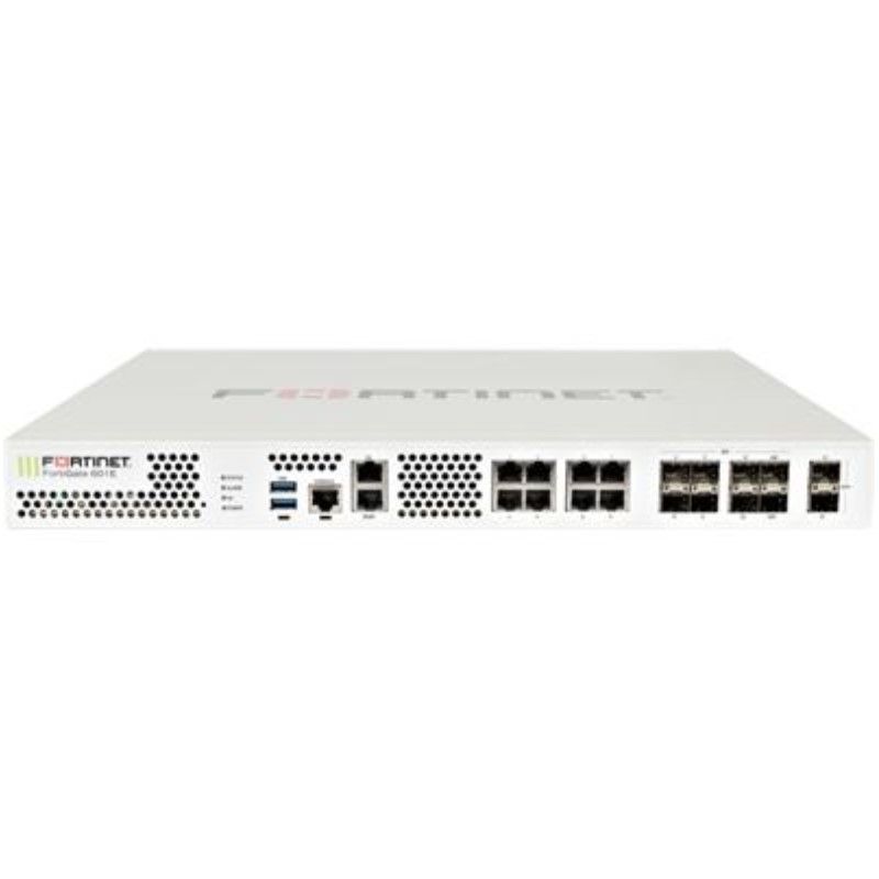 FG-601E-LENC, Fortinet FG-601E, Network Security Appliance, 2x10GE SFP+, 10xGE RJ45, SPU NP6/CP9