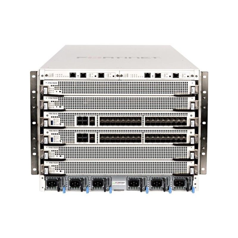 FG-7060E-9, Fortinet FG-7060E Series Chassis, 6-slot/2x FPM-7630E/4x Redundant PSU