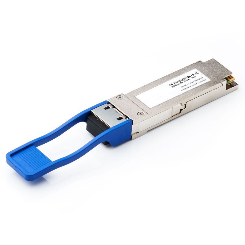 FN-TRAN-QSFP28-LR, Fortinet FN-TRAN Series, 100GE QSFP28 Transceiver/4ch Parallel Fiber/10km Long Range