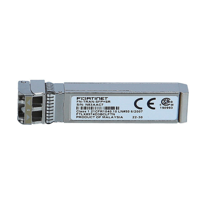FN-TRAN-SFP+SR, Fortinet Transceiver, 10GE SFP+ SR/Short-range/For SFP+ slots