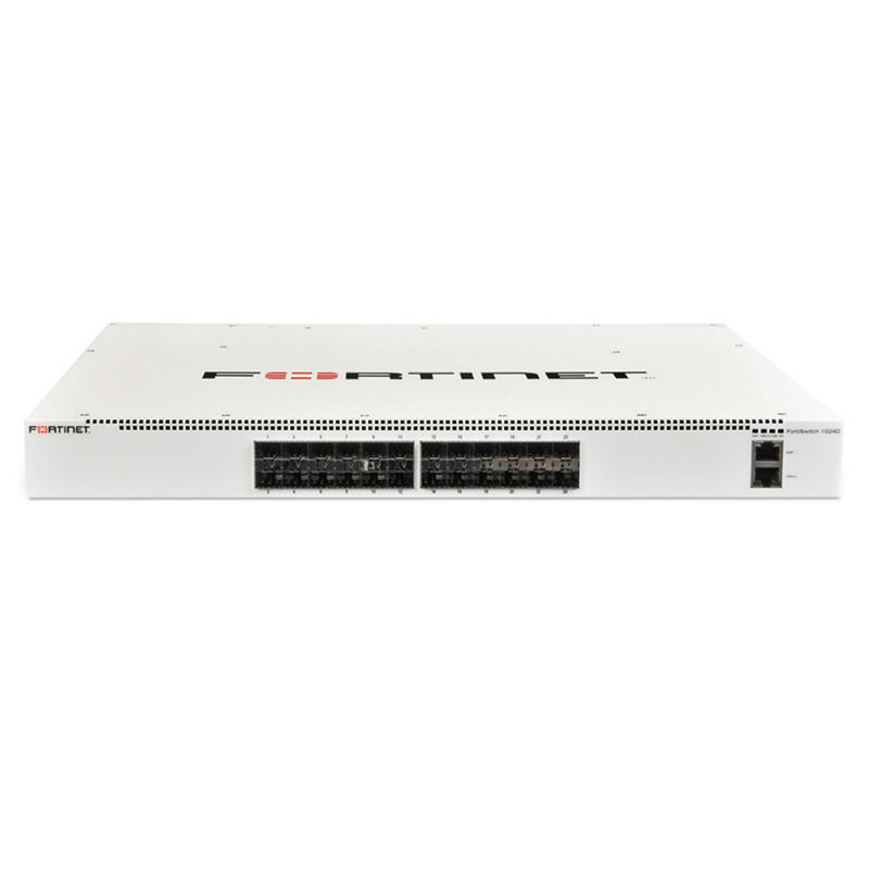 FS-1024D, Fortinet FS Switch, 24xSFP/SFP+, Dual AC PSU, L2/3 Switch Controller
