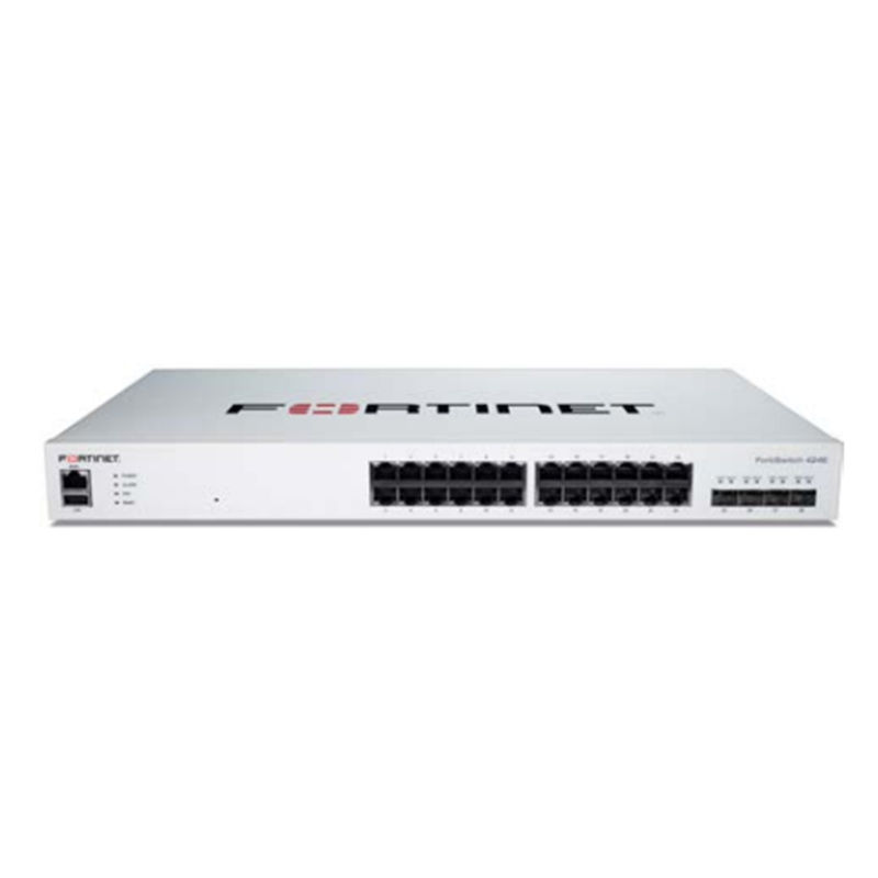 FS-424E, Fortinet FS Series Switch, 24xGE RJ45/4x10GE SFP+/FortiGate compatible