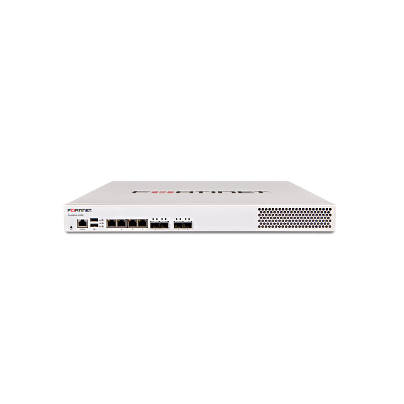 FWB-400E, Fortinet FortiWeb Web Application Firewall, 4 x GE RJ45, 4 x SFP GbE, 8GB RAM