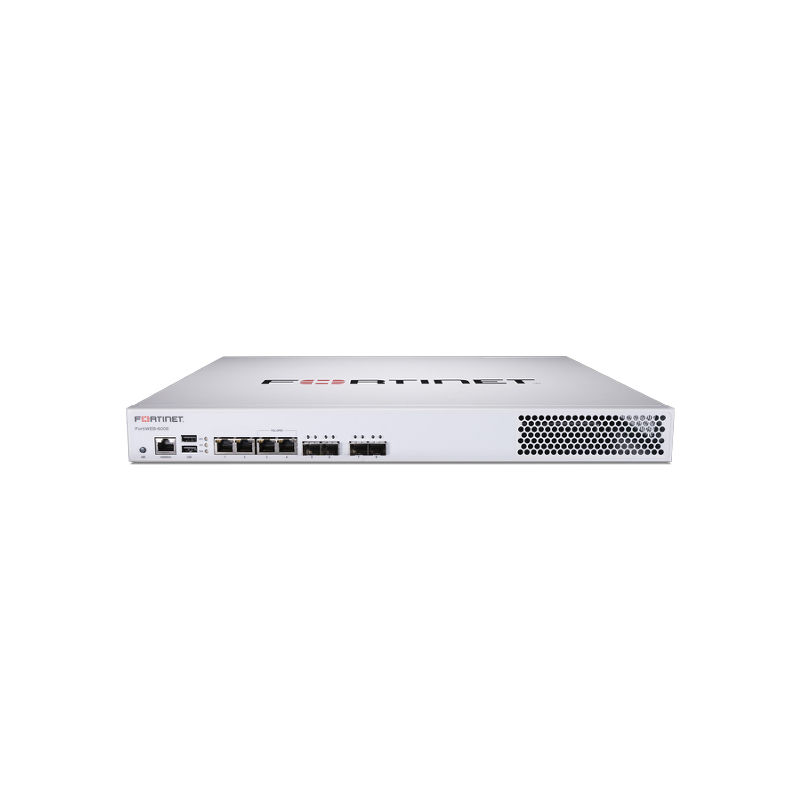 FWB-600E, Fortinet FortiWeb Web Application Firewall, 4xGbE RJ45, 4xSFP GbE, 16GB RAM