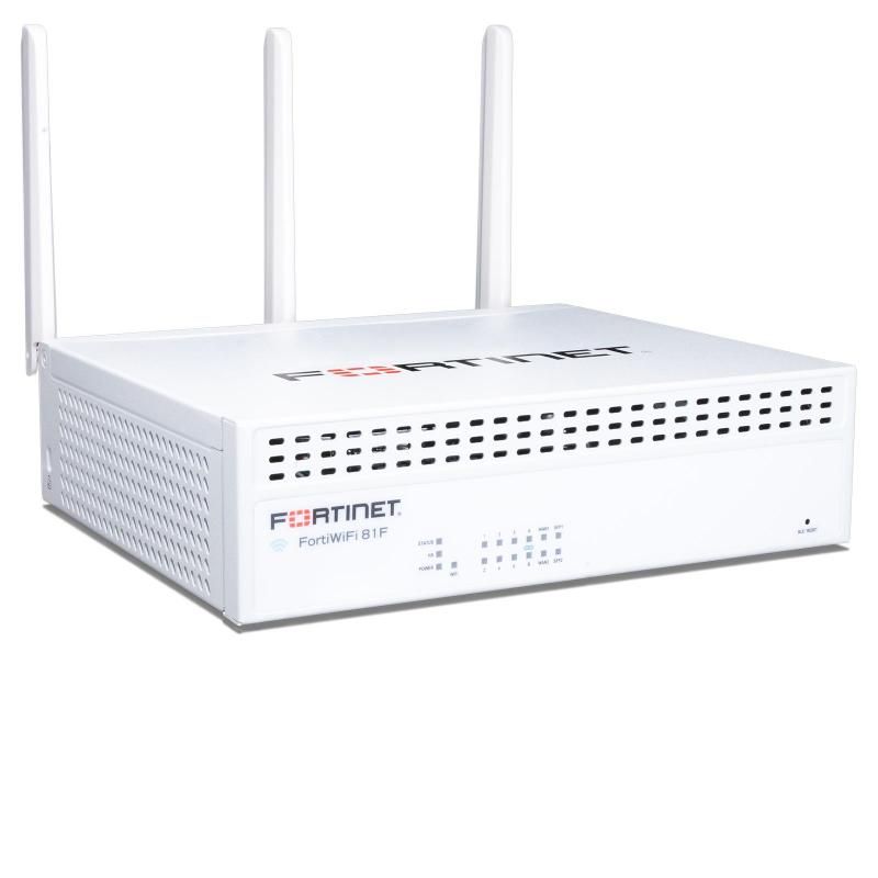 FWF-81F-2R-V-BDL-879-36, Fortinet FortiWiFi-81F Series Firewall, 3 Year FortiGuard, 3 Year FortiCare, SMB Protection