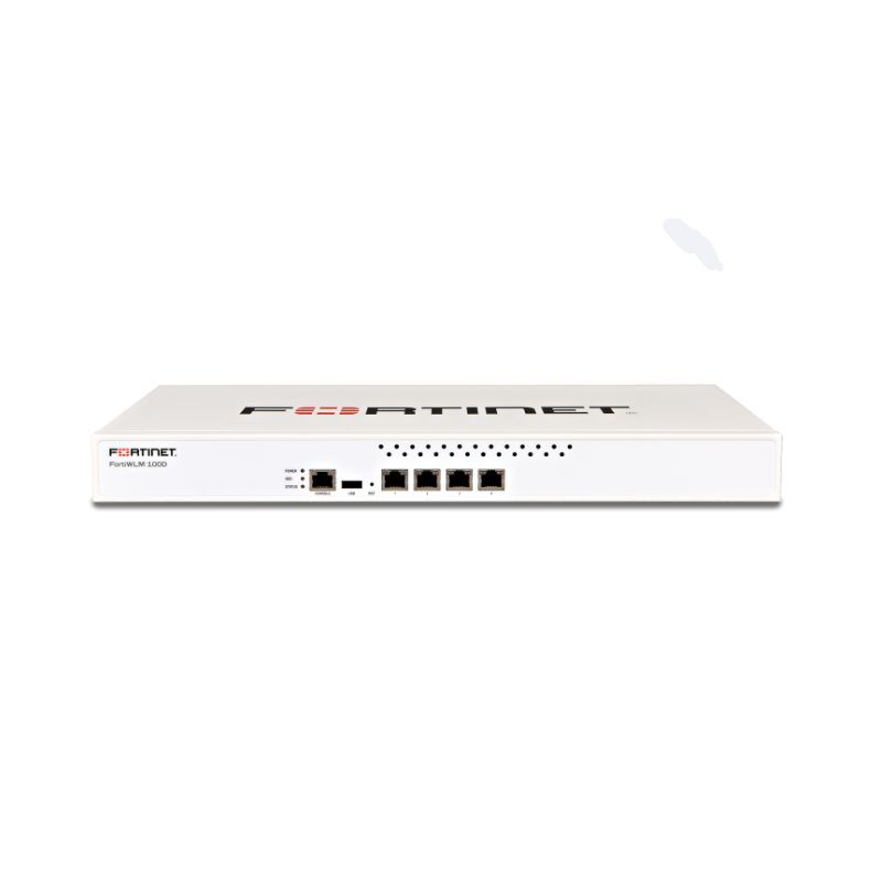 FWM-100D, Fortinet FortiWLM Wireless Network Manager, Max 2,000 APs/50 AP licenses/1TB HDD