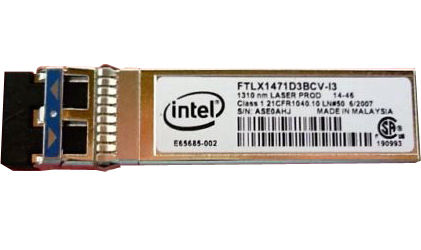 FTLX1471D3BCV-I3 - Intel 10Gb/s SFP+ 10km Duplex LC SMF Transceiver
