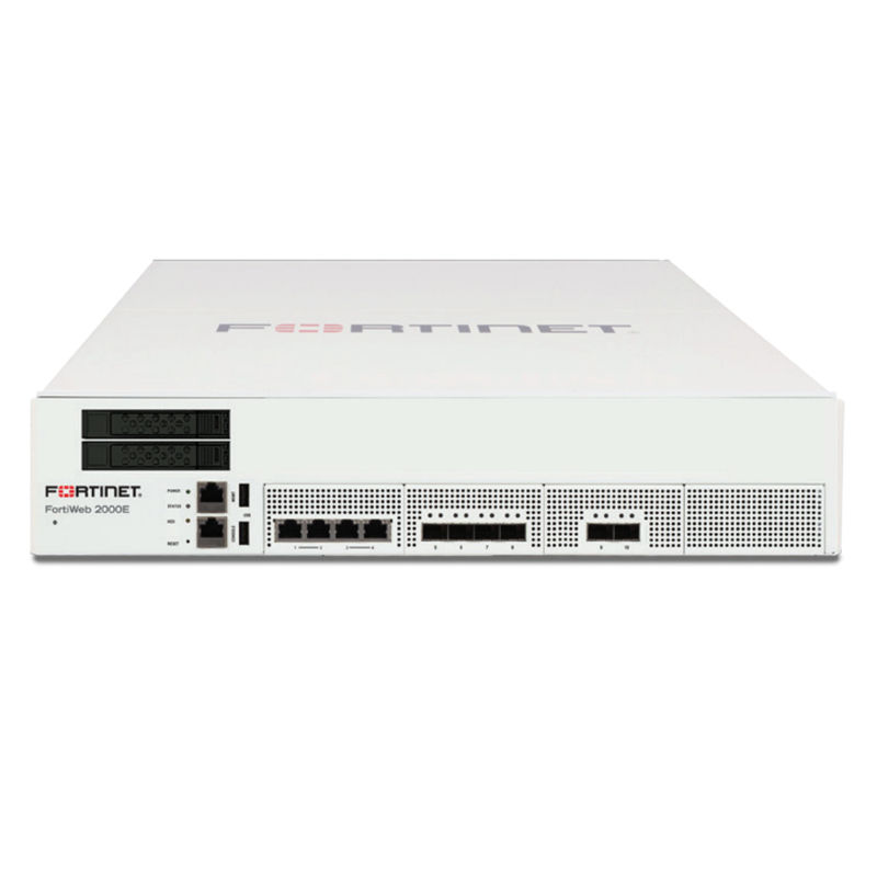 FWB-2000E, Fortinet FWB-2000E Web Application Firewall, 2x10GE SFP+/4xGE RJ45 Bypass/2TB Storage