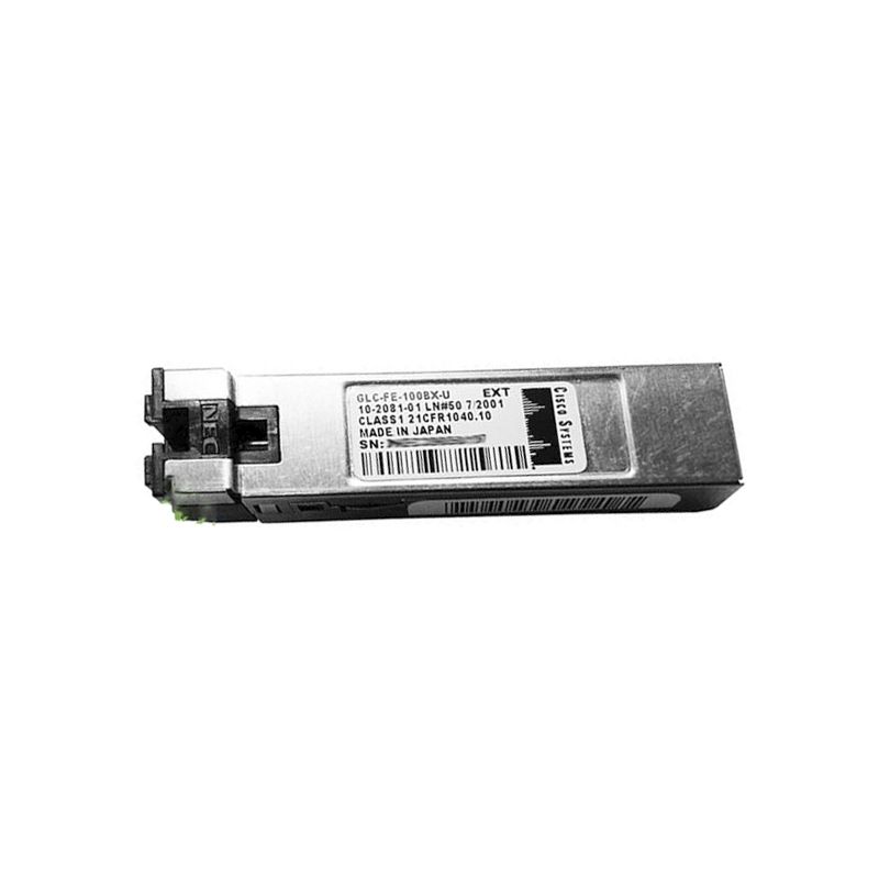 GLC-FE-100BX-U, Cisco GLC-FE SFP Module, 100BASE-BX, Single Fiber, Up to 10km