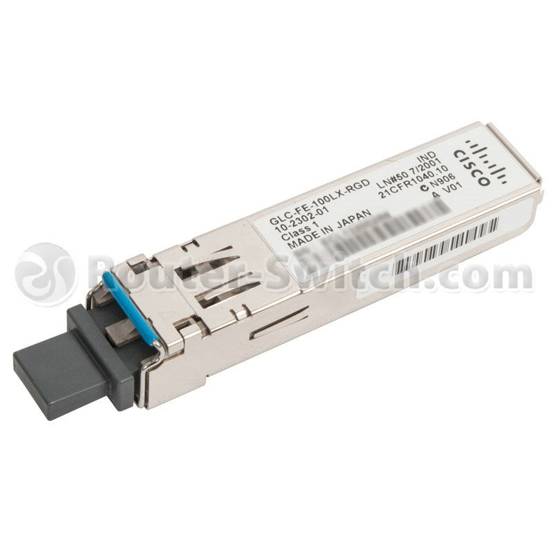 GLC-FE-100LX-RGD, Cisco SFP Module, 100Mbps/Single Mode/Rugged