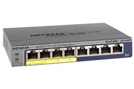 GS108P - Netgear Prosafe GS108P 4 x RJ-45 Ports PoE 10/100/1000Base-T + 4 x RJ-45 Ports Layer 2 Unmanaged Gigabit Ethernet Network Switch