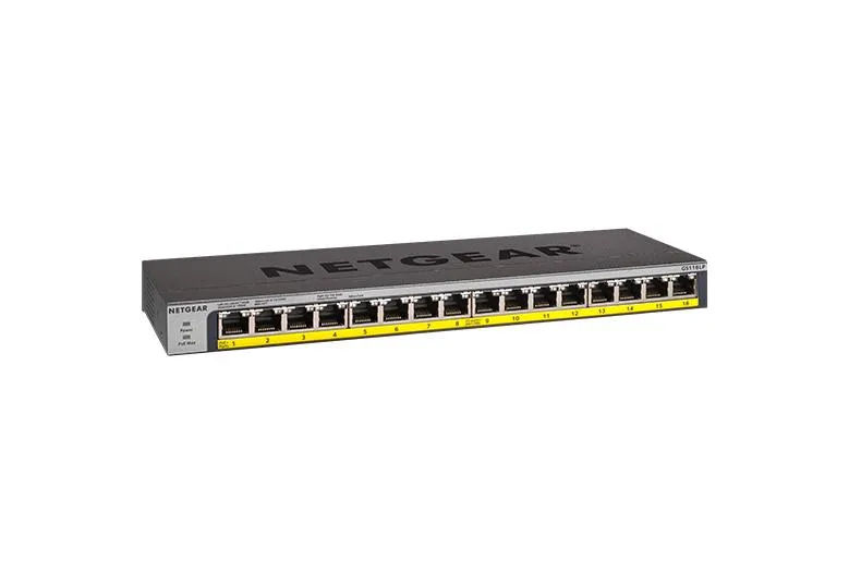 Netgear GS116PP-100NAS 16-Port PoE+ Gigabit unmanaged switch
