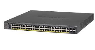 GS748TPS - NetGear ProSafe GS748TP 48 x RJ-45 Ports PoE 1000Base-T + 2 x Ports SFP + 2 x Combo Gigabit SFP 1U Rack-mountable Layer 3 Managed Smart Gigabit Ethernet Network Switch