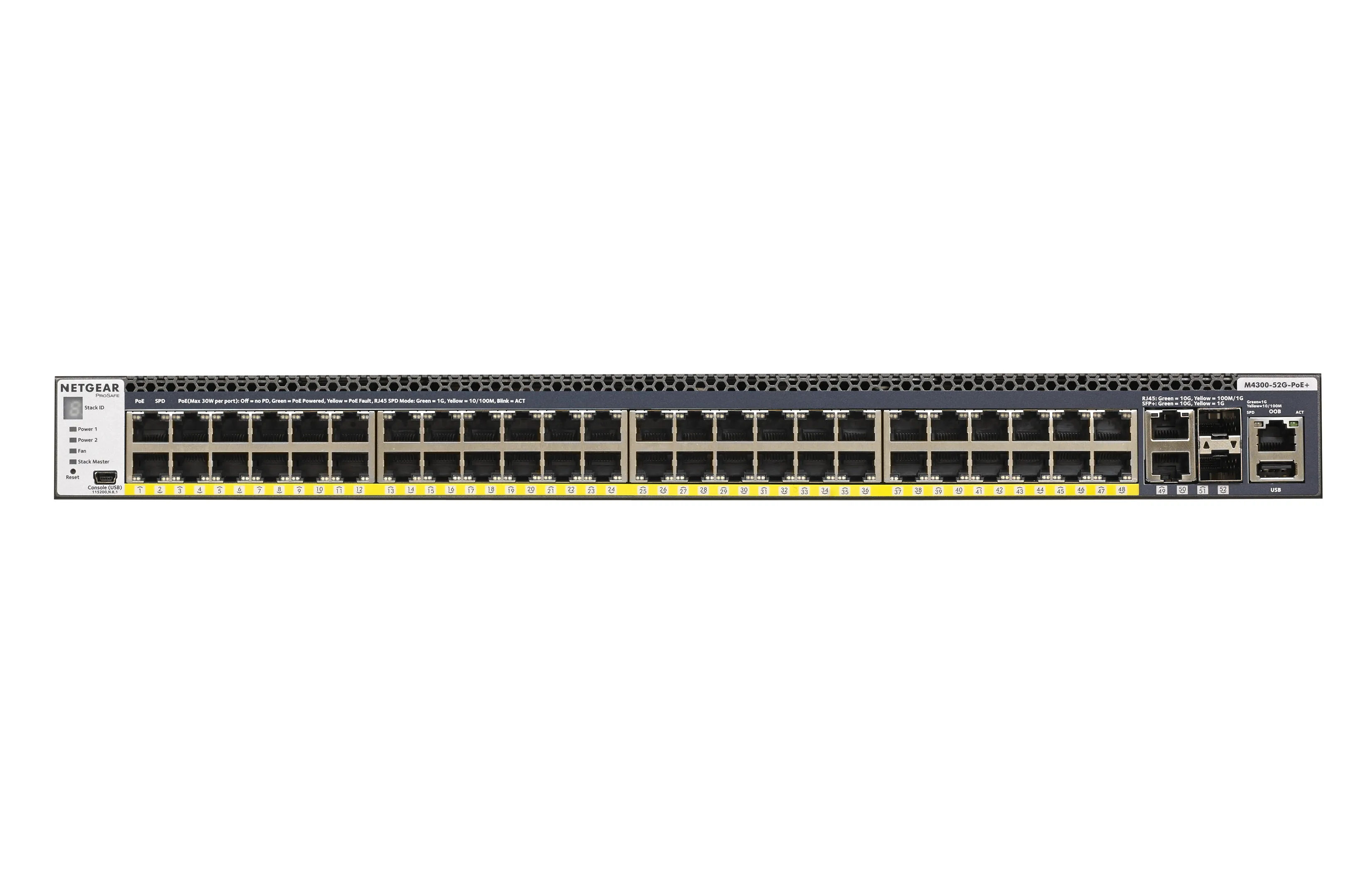 Netgear GSM4352PA-100NES 48x1G PoE+ 4x10G Switch
