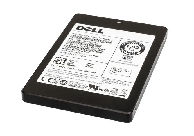 GTYWY - Dell Enterprise 1.92TB SATA TLC 2.5" Solid State Drive