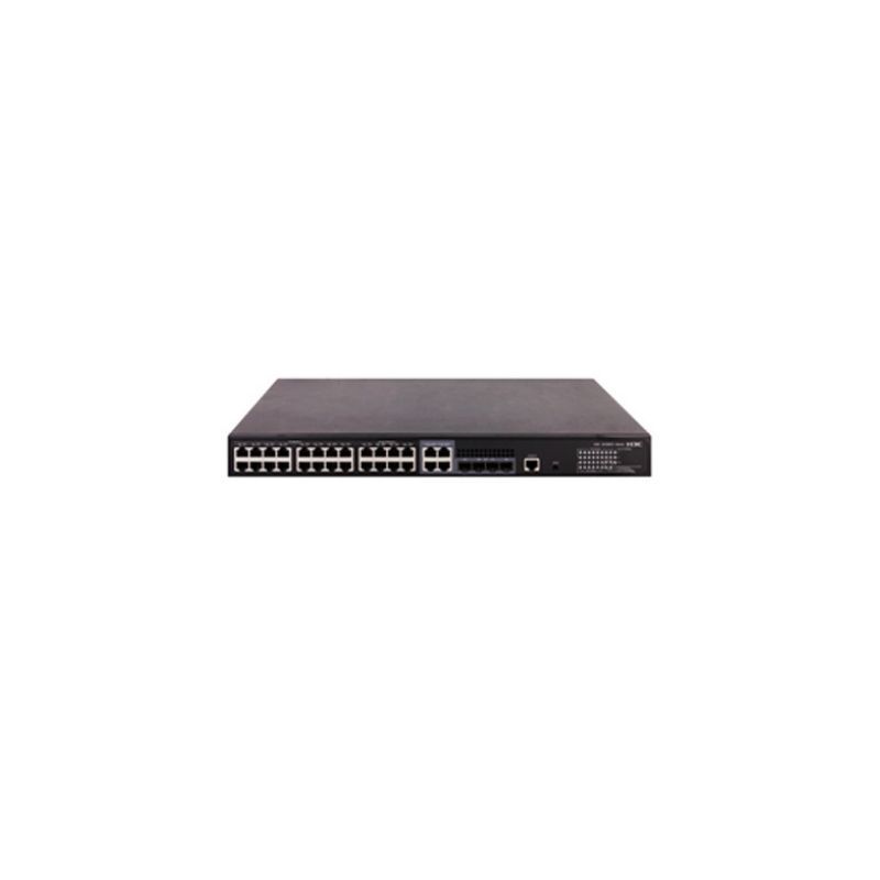 S3100V3-28TP-PWR-EI, H3C S3100V3 Series Ethernet Switch, 24xGE PoE/4xGE SFP/AC Power
