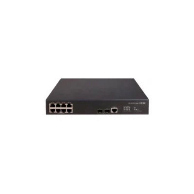 S5120V2-10P-SI, H3C S5120 Series Ethernet Switch, 8xGE PoE+ ports/2xSFP/Layer 2 switching