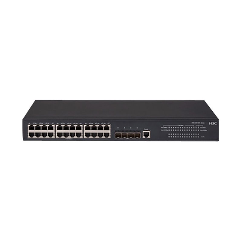 S5130-28S-EI, H3C S5130 Series Switch, 24xGE RJ45/4x10G SFP+/AC Power/1Y Warranty