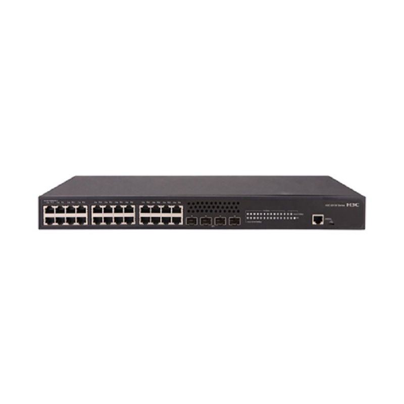S5130S-28S-PWR-EI, H3C S5130S Series L2 Ethernet Switch, 24xGE POE+, 4x10G SFP+, AC 185W