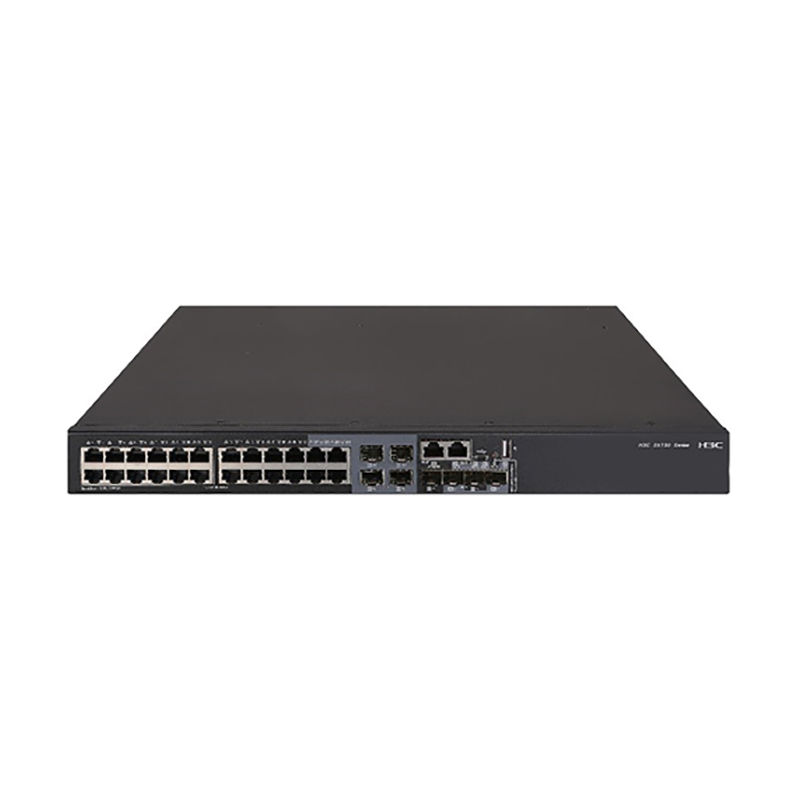 S5130S-28S-PWR-HI, H3C S5130S Switch, 24xGE(PoE+)/4x10G SFP+/2 PSU slots