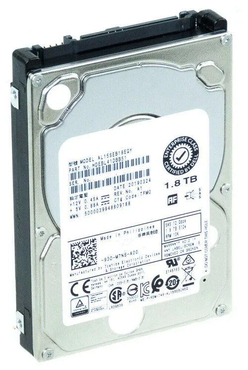 HDEBL41DAB51F - Toshiba 1.8TB 10000RPM SAS 2.5-Inch Hard Drive