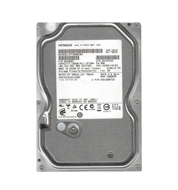 HDS721016CLA382 - HGST 160GB 7200RPM SATA 3Gb/s 3.5-in Hard Drive