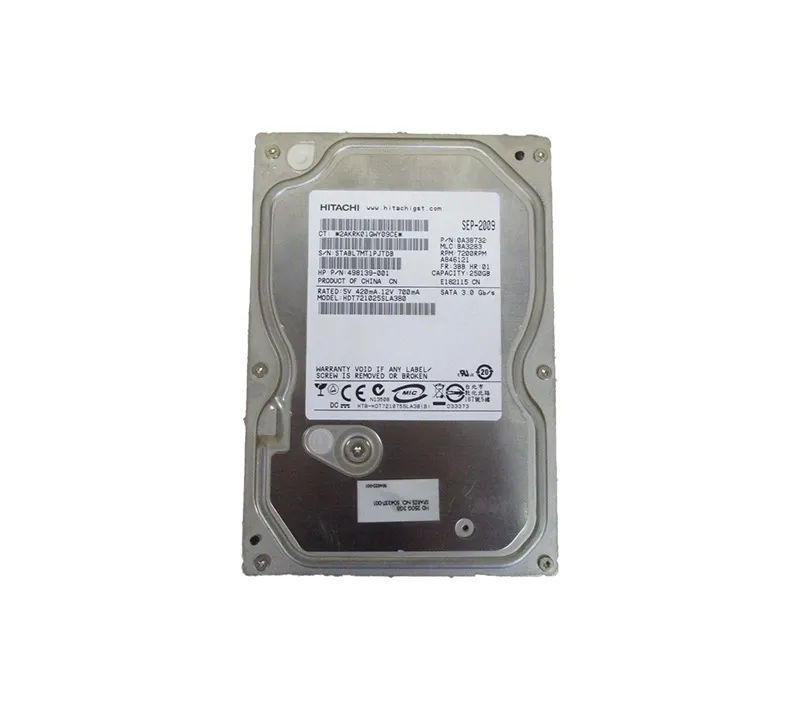 HDT721025SLA380 - Hitachi 250GB 7200RPM SATA 3Gb/s 3.5-in Hard Drive