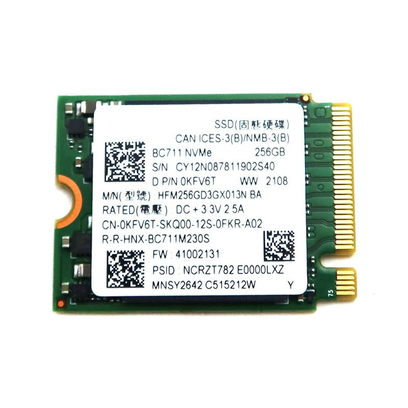 HFM256GD3GX013N - Hynix BC711 256GB PCIe 3.0 x4 NVMe M.2 2230 SSD