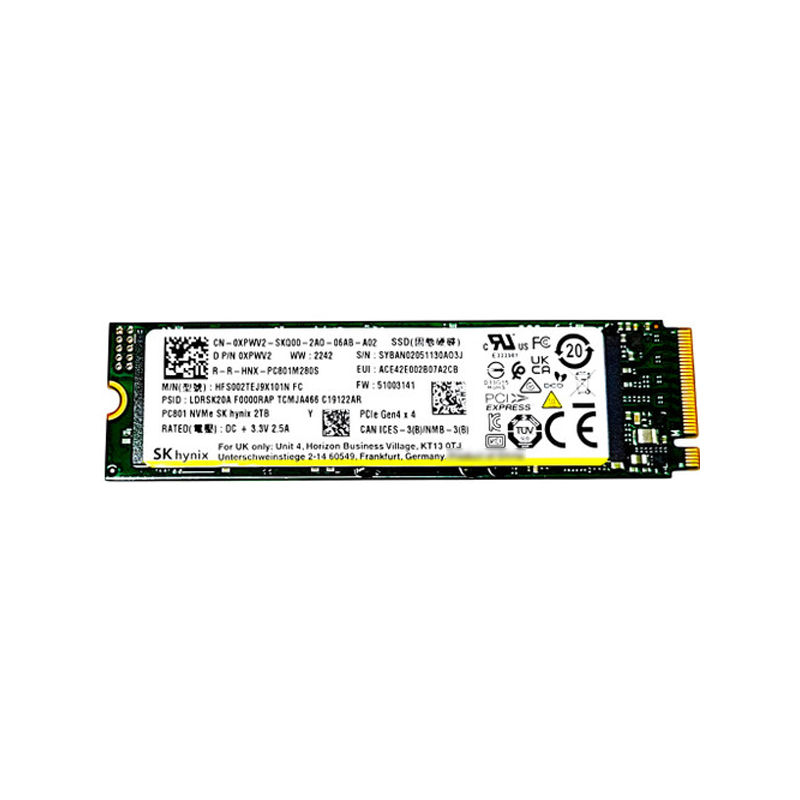 HFS002TEJ9X101N - Hynix PC801 2TB PCIe 4.0 x4 NVMe M.2 2280 SSD