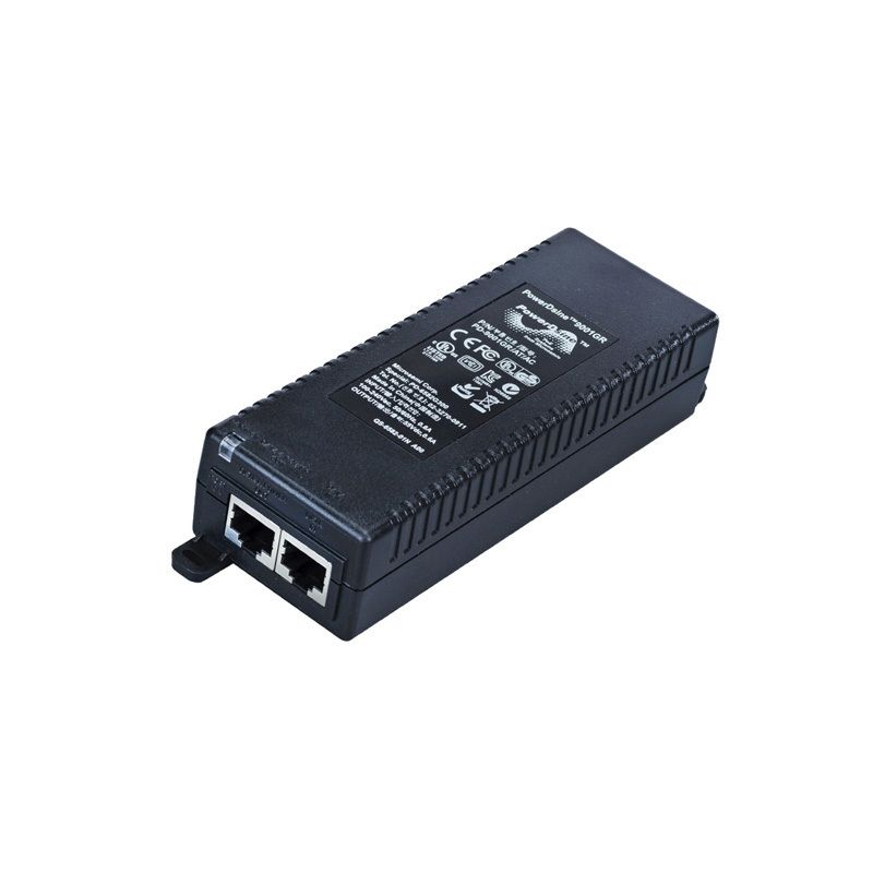JW629A, HPE PD-9001GR-AC Injector, PoE+ 30W/1000Mbps/Indoor Use
